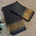 Black Sungudi cotton gold